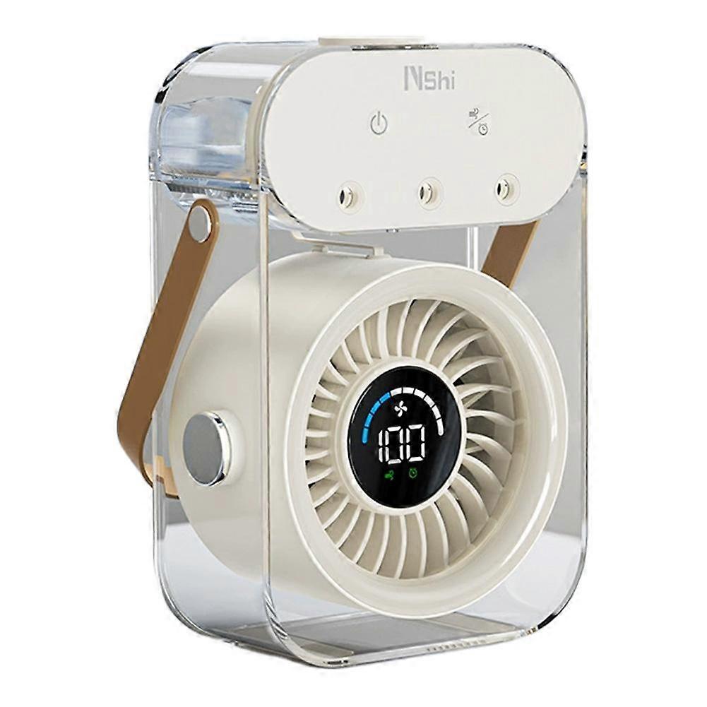 100 Stages Nano Ice Mist AirConditioning Fan 2 in 1 Humidifier Desktop Fan