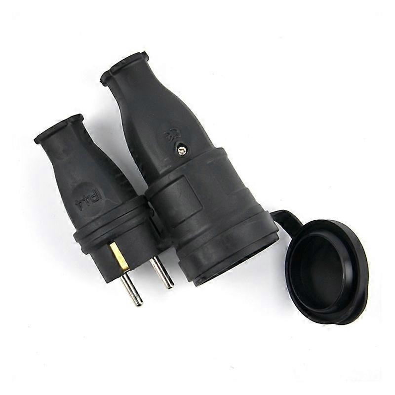 16A 220V-250V 2P+E European High Power Rubber Industrial Male And Female Plug Socket IP44 Waterproof Electrical Connector