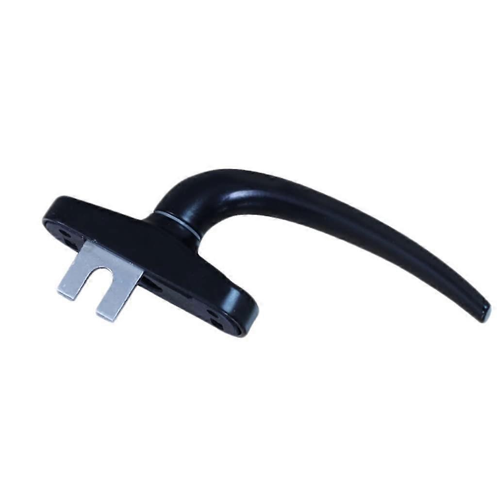 Aluminium Window Handles, Push Out Casement, Window Swing Door, Screen Door Handle, Drive Handle Lock Aluminium Alloy (Black, Left Direction 55 mm)