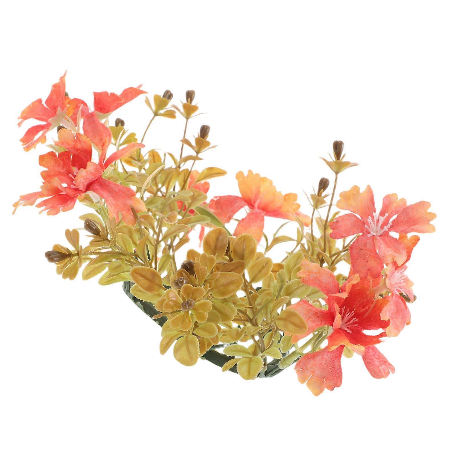 Artificial Flower Candle Ring Wreath For Thanksgiving Day Tabletop Decoration In Multi Color Design 1Pcs