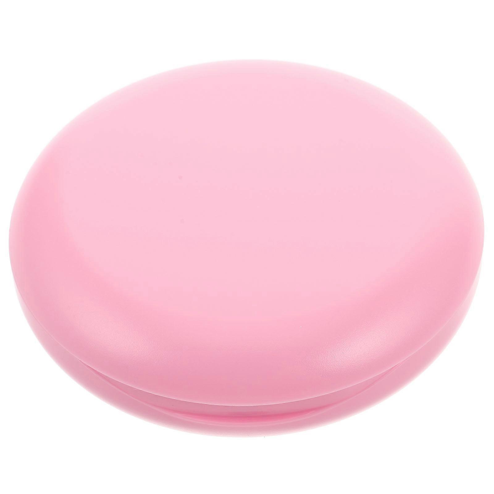 Pink Retainer Storage Holder with Mirror Portable Case for Braces