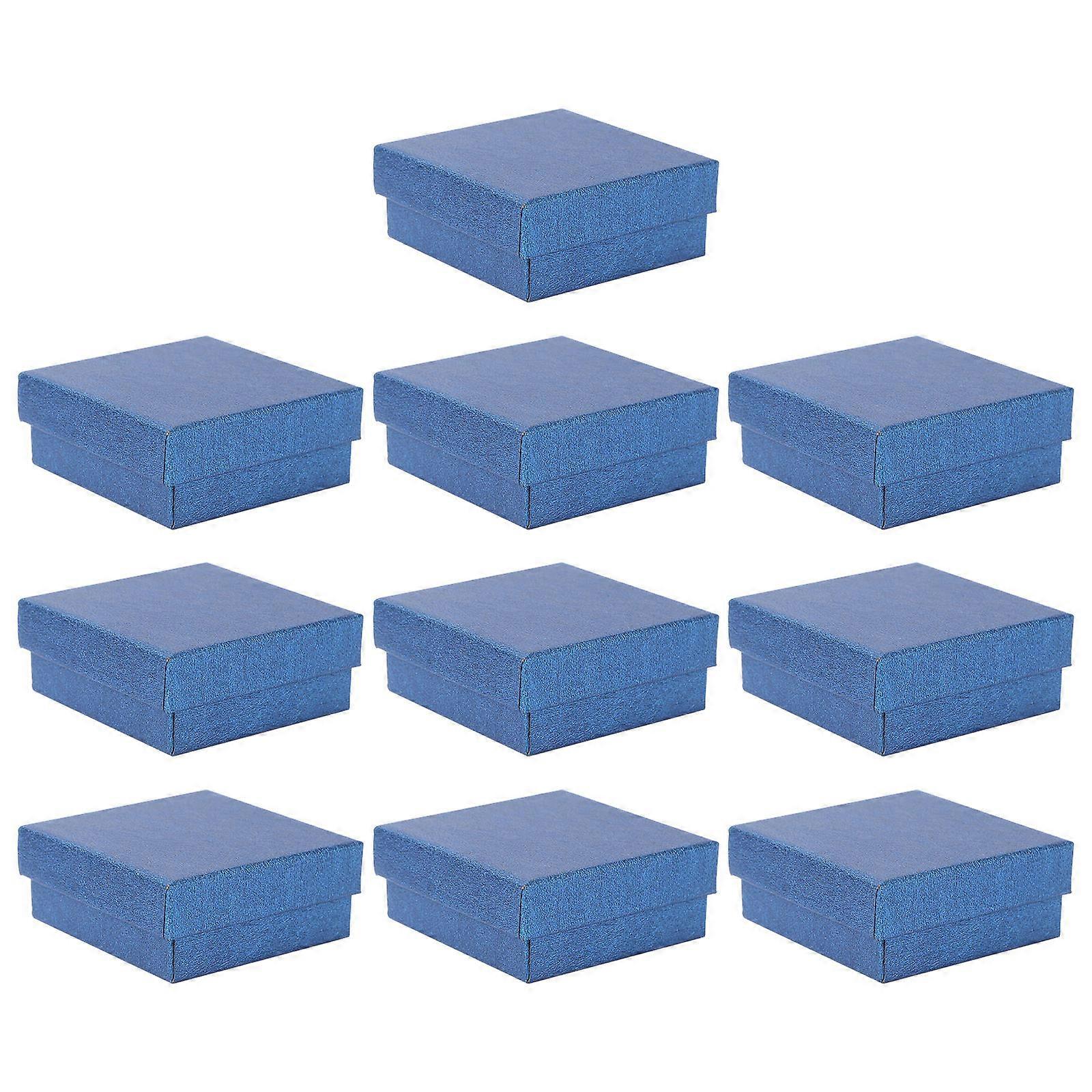 Jewelry Storage Box Earrings Boxes Mall Use Multi-Function 7X7X3CM 10Pcs