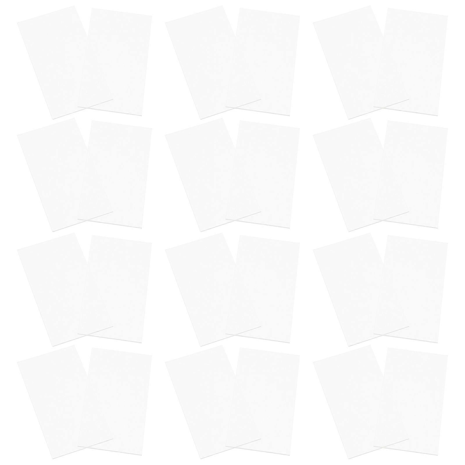 Writable Acrylic Name Place Cards for Wedding Party Use Transparent Acrylic Signs with Smooth Edges 20 pcs
