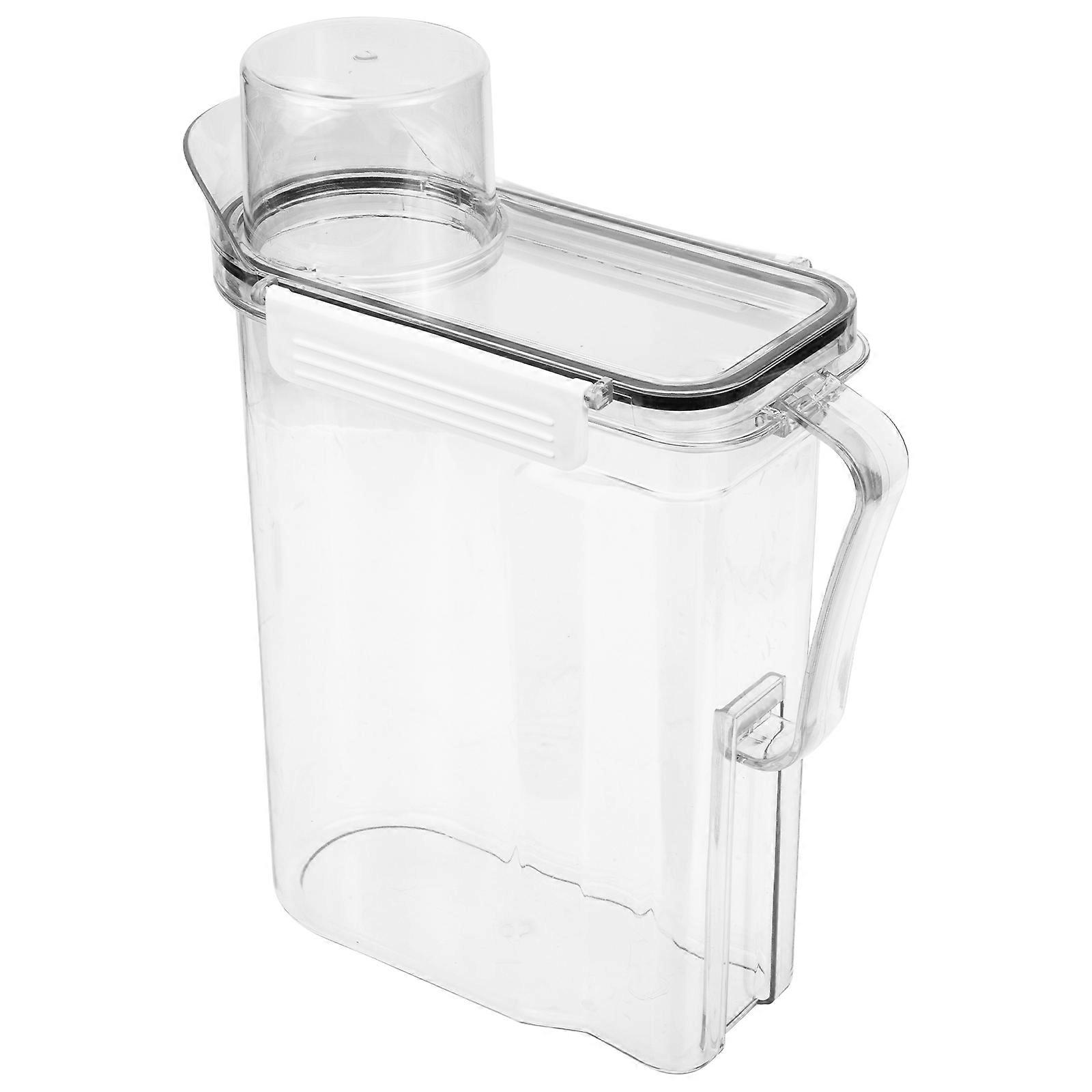 Refillable Transparent Laundry Bucket with Lid – Large Capacity Detergent Storage Container for Home, Hotel, and Dormitory Use