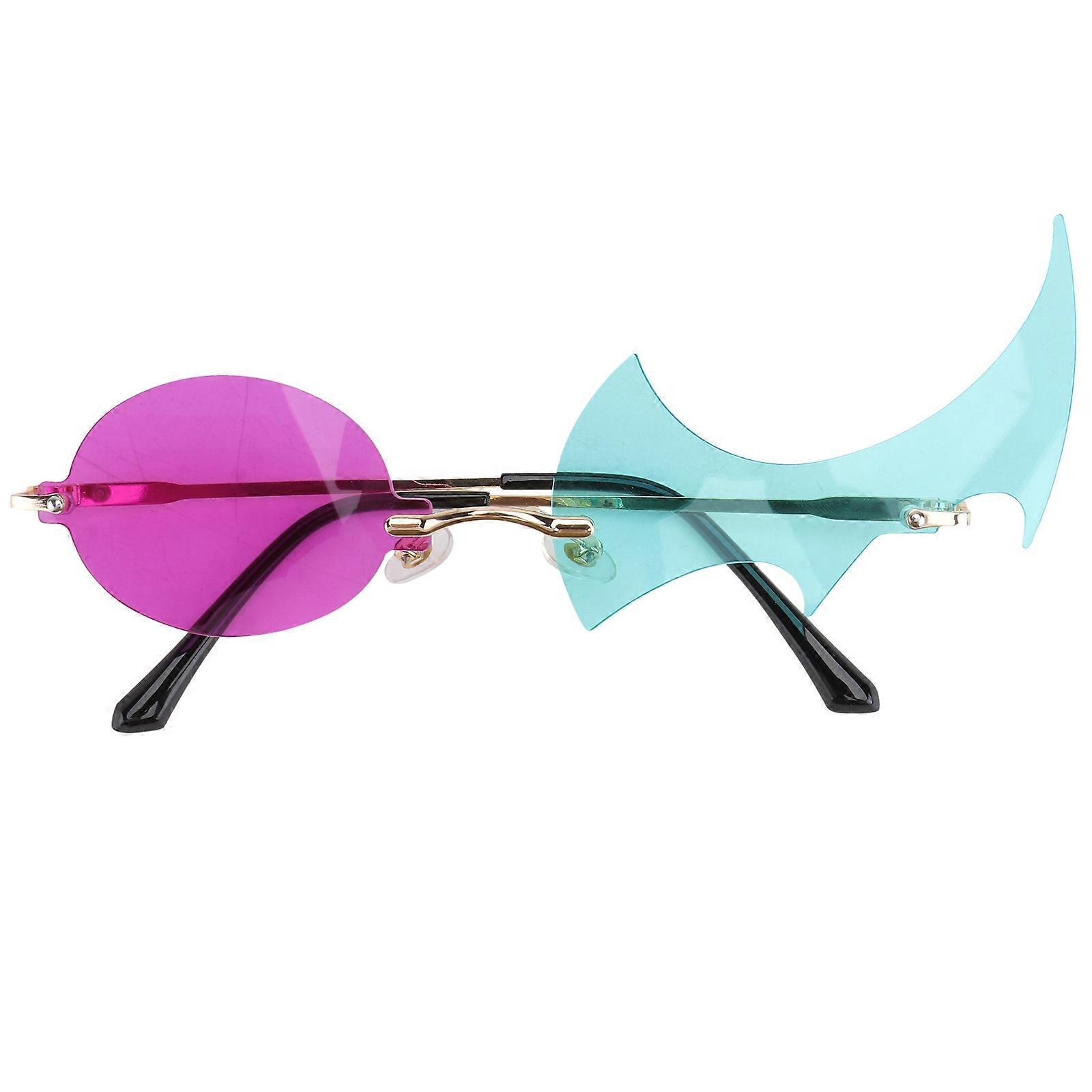 Fire Glasses Novelty Polygonal Flame Sunglasses for Party 1Pair