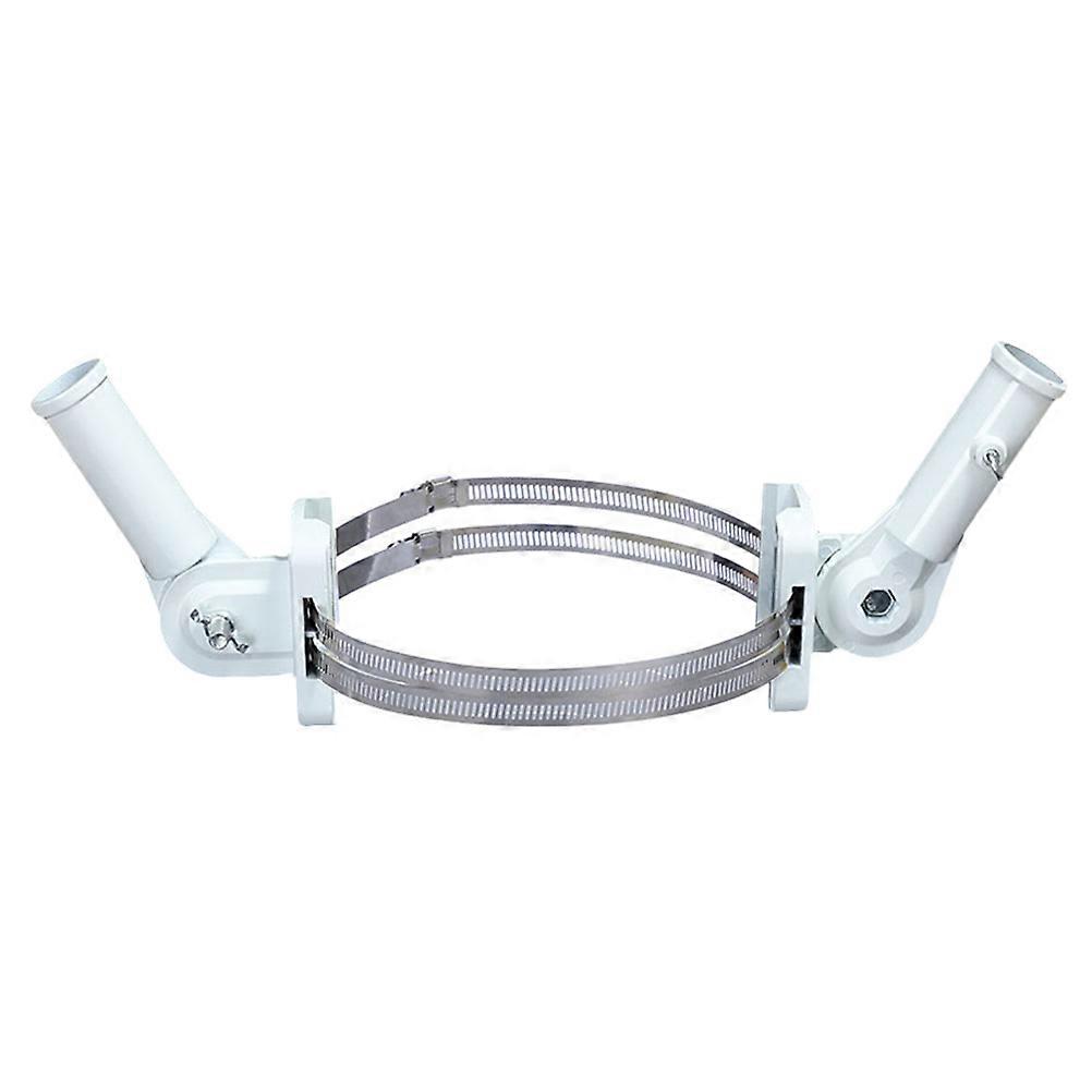 Heavy Duty Flag Post Mounts With 2Pcs Fixator Brackets For Outdoor Flagpole Installation