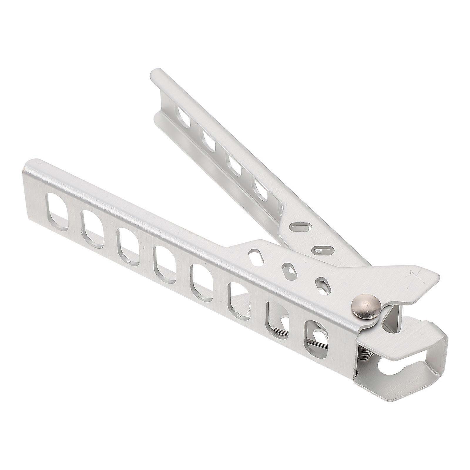 Cookware Clamp for Pot Use Silver Adjustable Hand Clip 1Pcs Included