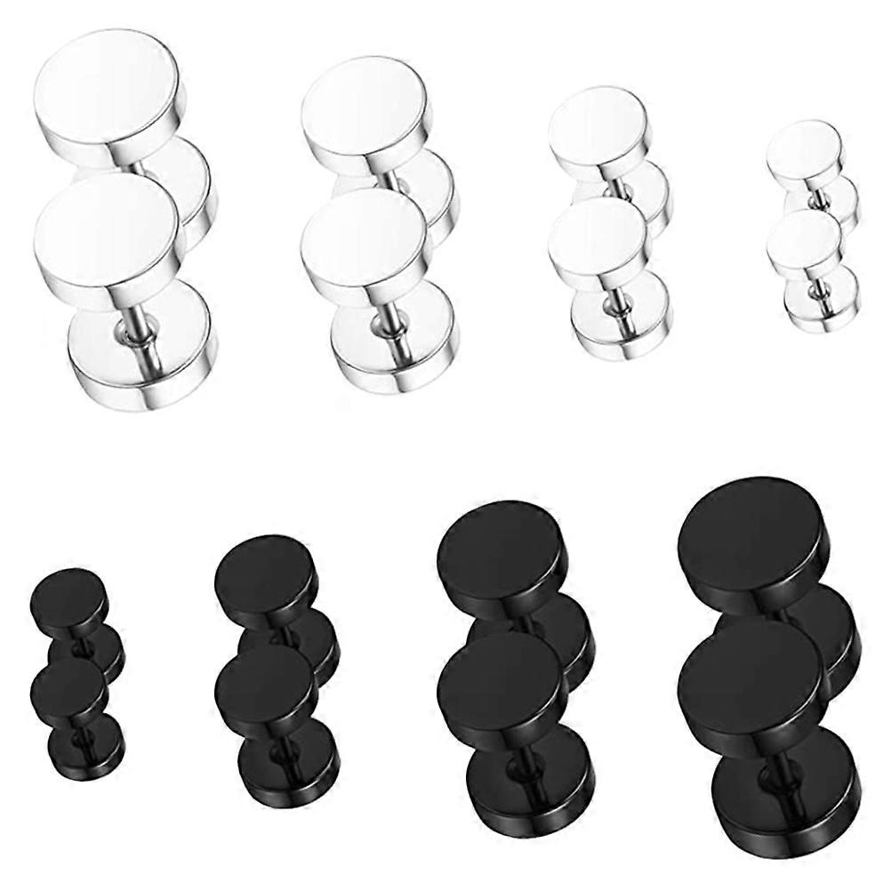 Assorted Color Earrings for Women Minimalist Design Easy to Use Hypoallergenic 8 Pairs