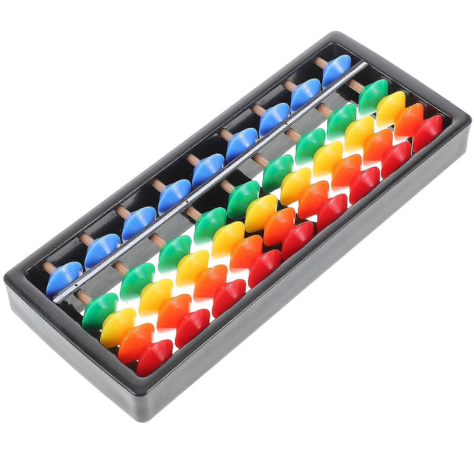 Colorful Plastic Abacus with Beads for Mental Arithmetic Training – Enhances Math Skills in Students of All Ages