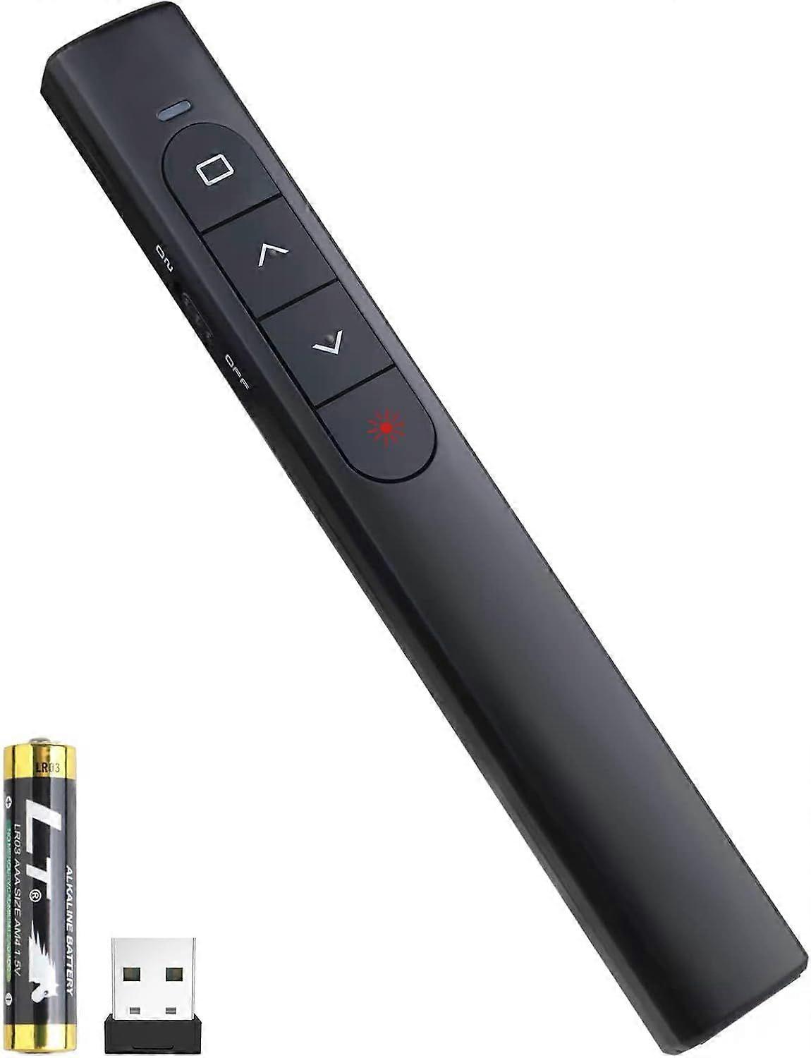 Drahtlose Presenter-Fernbedienung, Präsentations-Clicker mit Hyperlink und Lautstärke-Fernbedienung