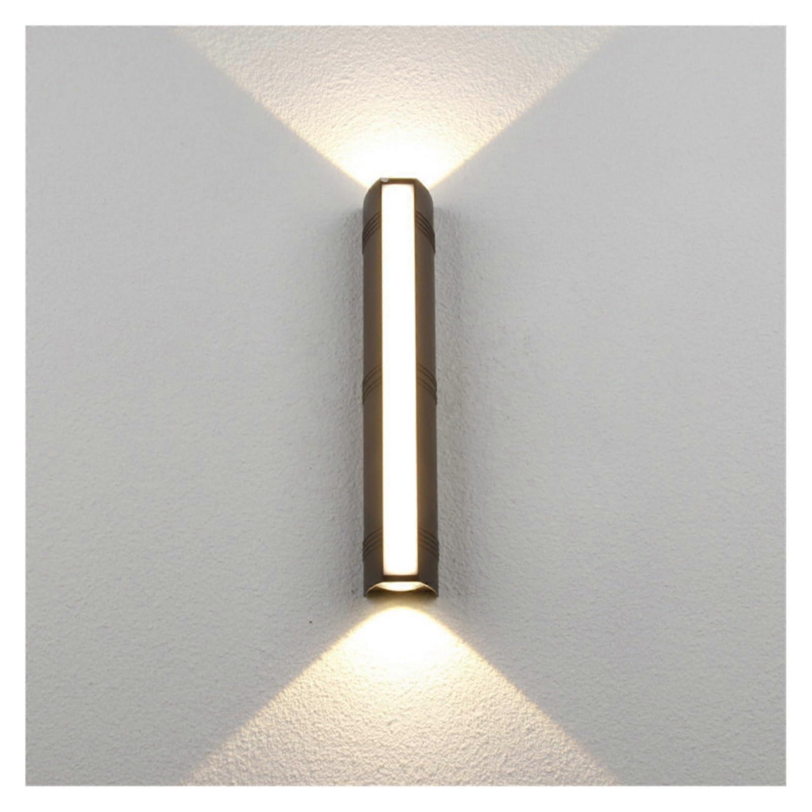 Warm light, up and down LED wall light for outdoor use (24W 37CM).