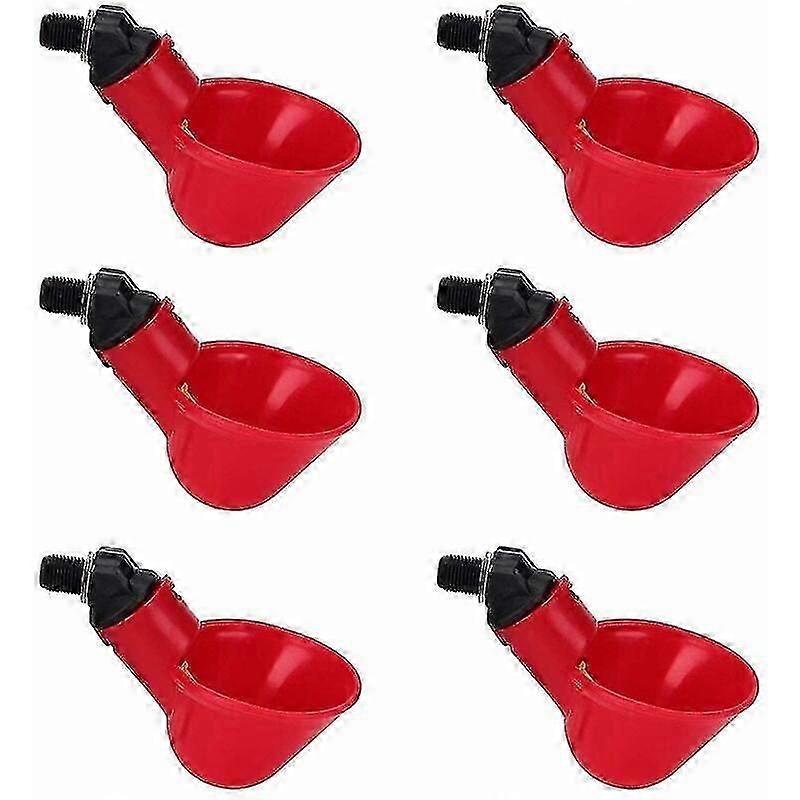 Chicken waterer Poultry waterer Chicken waterer Automatic waterer 6 item Guazhuni chicken coop accessoryred