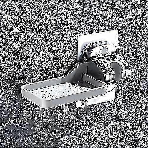 For No Drilling Hand Held Shower Head Holder, Strong Adhesive, Adjustable Angle (Combo Set)