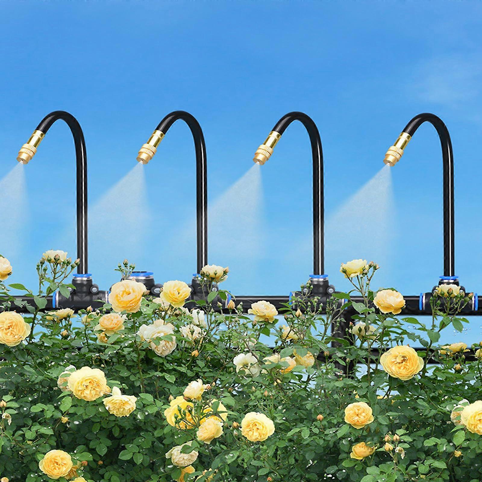Irrigation System Kit, 360° Garden Automatic Sprinkler, WaterSaving, Adjustable Nozzle for Lawn, Yard 40M