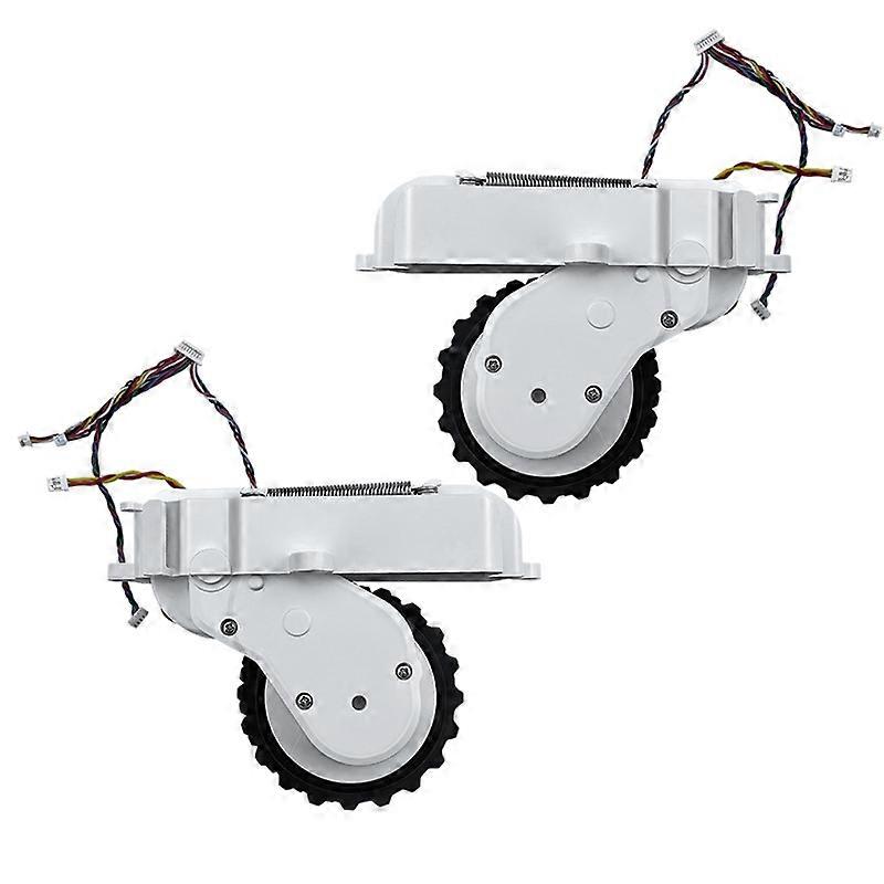 2 PCS Sweep And Mop Machine Walking Wheel For Mijia STYJ02YM / MVVC01-JG Walking Wheel (White)