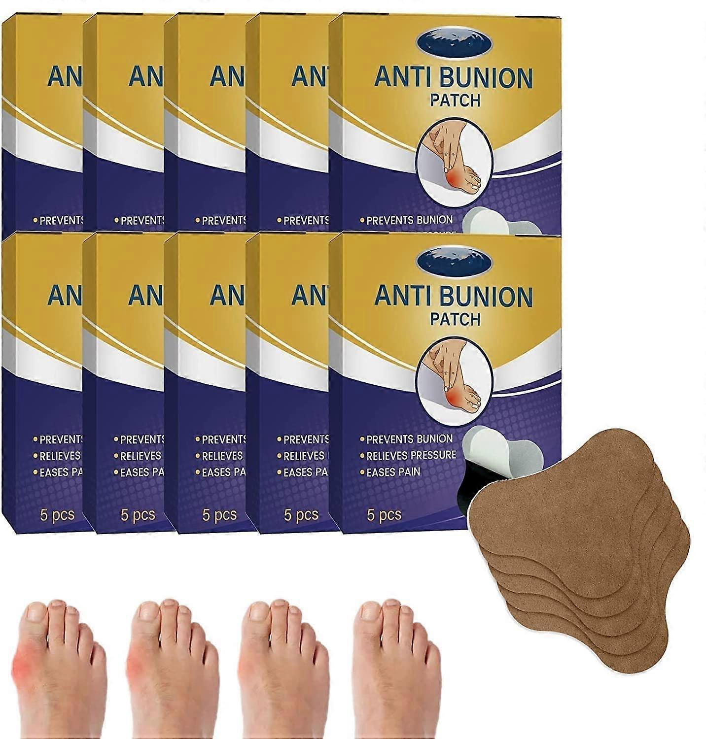 Bunion Relief Pads with Toe Corrector for Pain Relief and Alignment, 50PCS for Women and Men