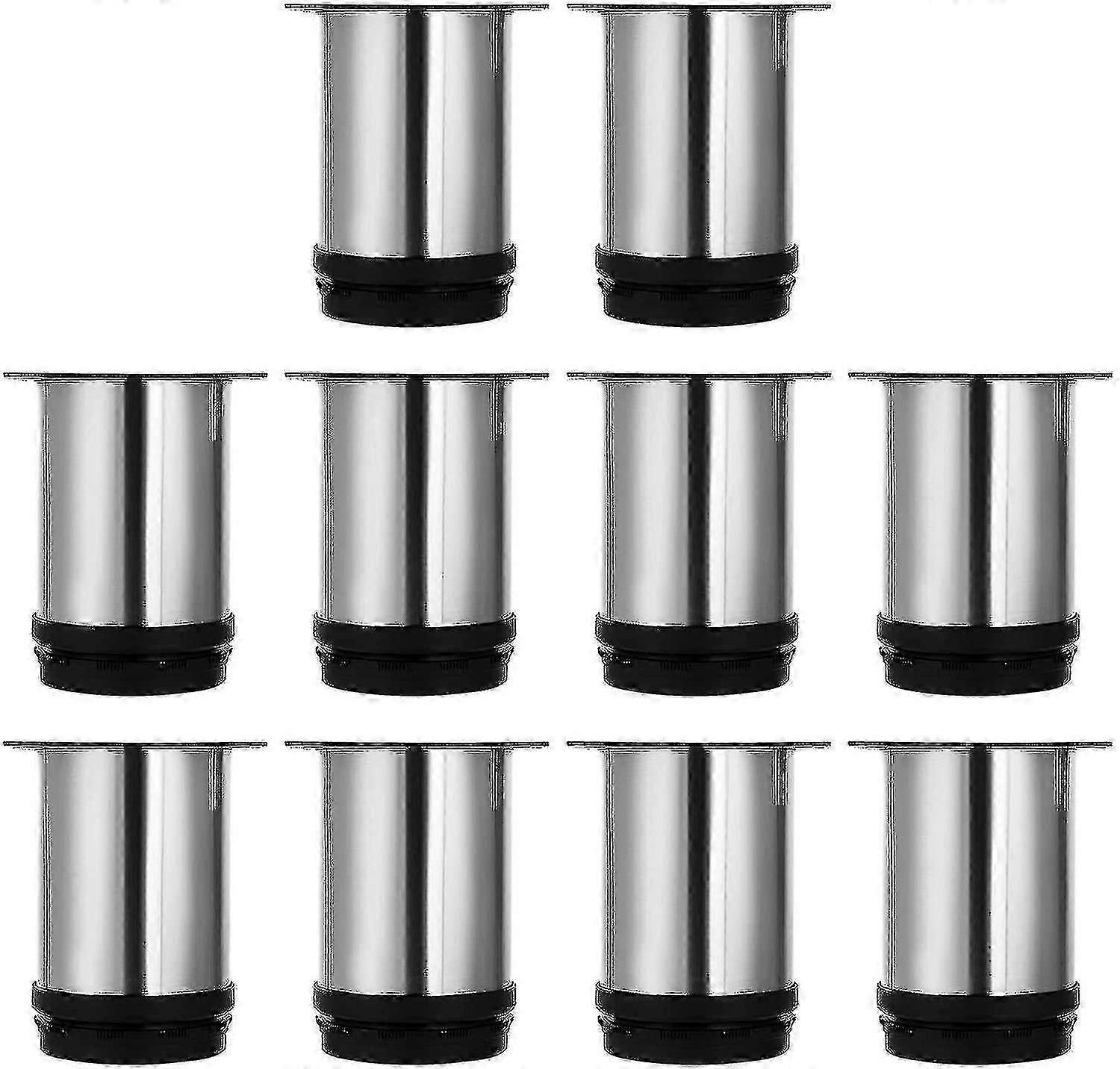 ソファ/テーブル用の調節可能なステンレス鋼の家具脚(高さ80mm)8個セット