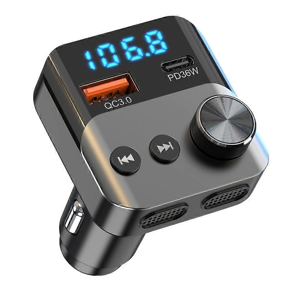 BC98 FM Transmitter Bluetooth-Compatible 5.3 Hands-Free Call Car MP3 Player PD 36W Fast Charging QC3