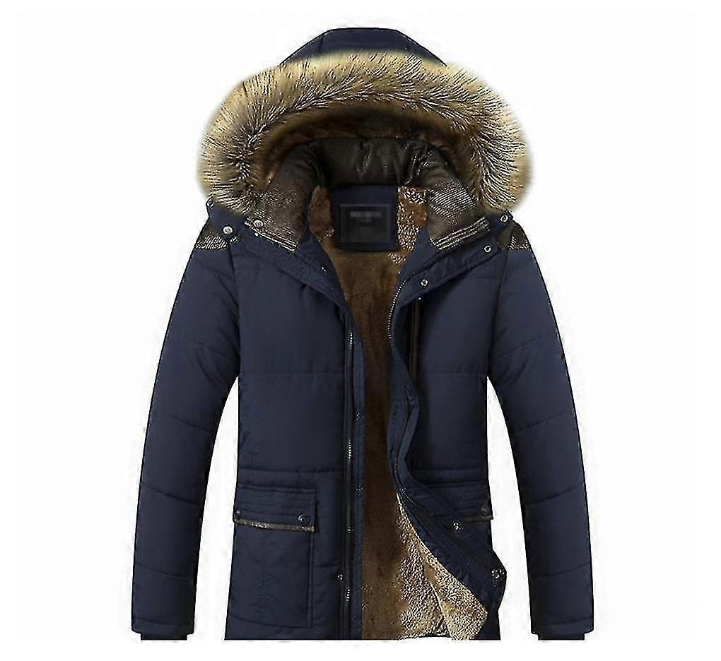 Men's Winter Warm Puffer Jacket With Hood