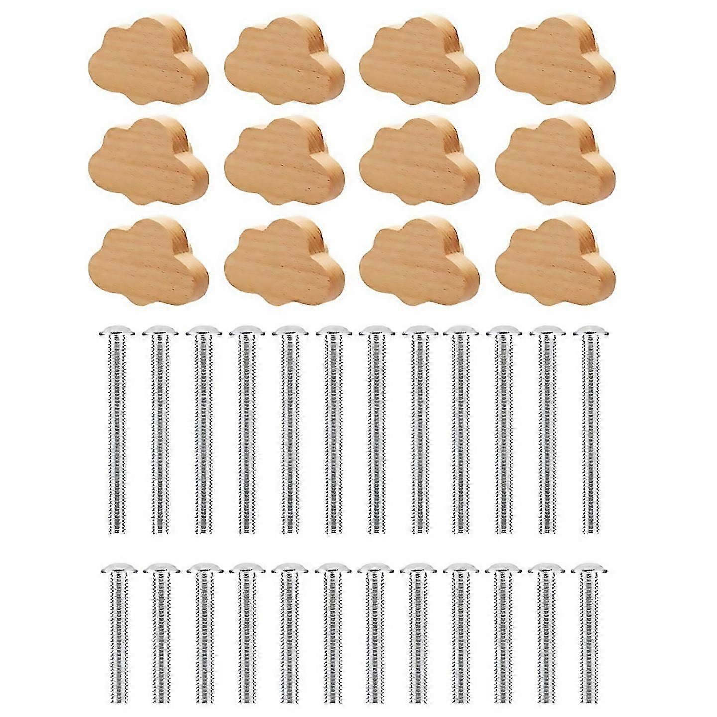 ブナ材引き出しノブ用雲型木製ドレッサープル