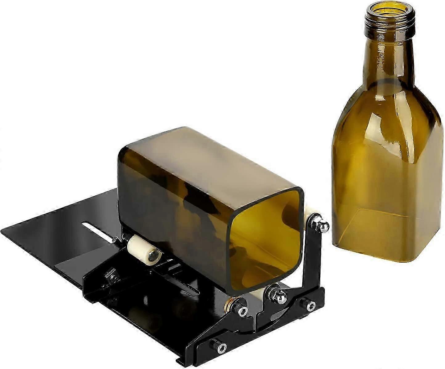 Glass Bottle Cutter, Square and Round Bottle Cutter, Wine Bottle Cutting Tool (Upgrade)