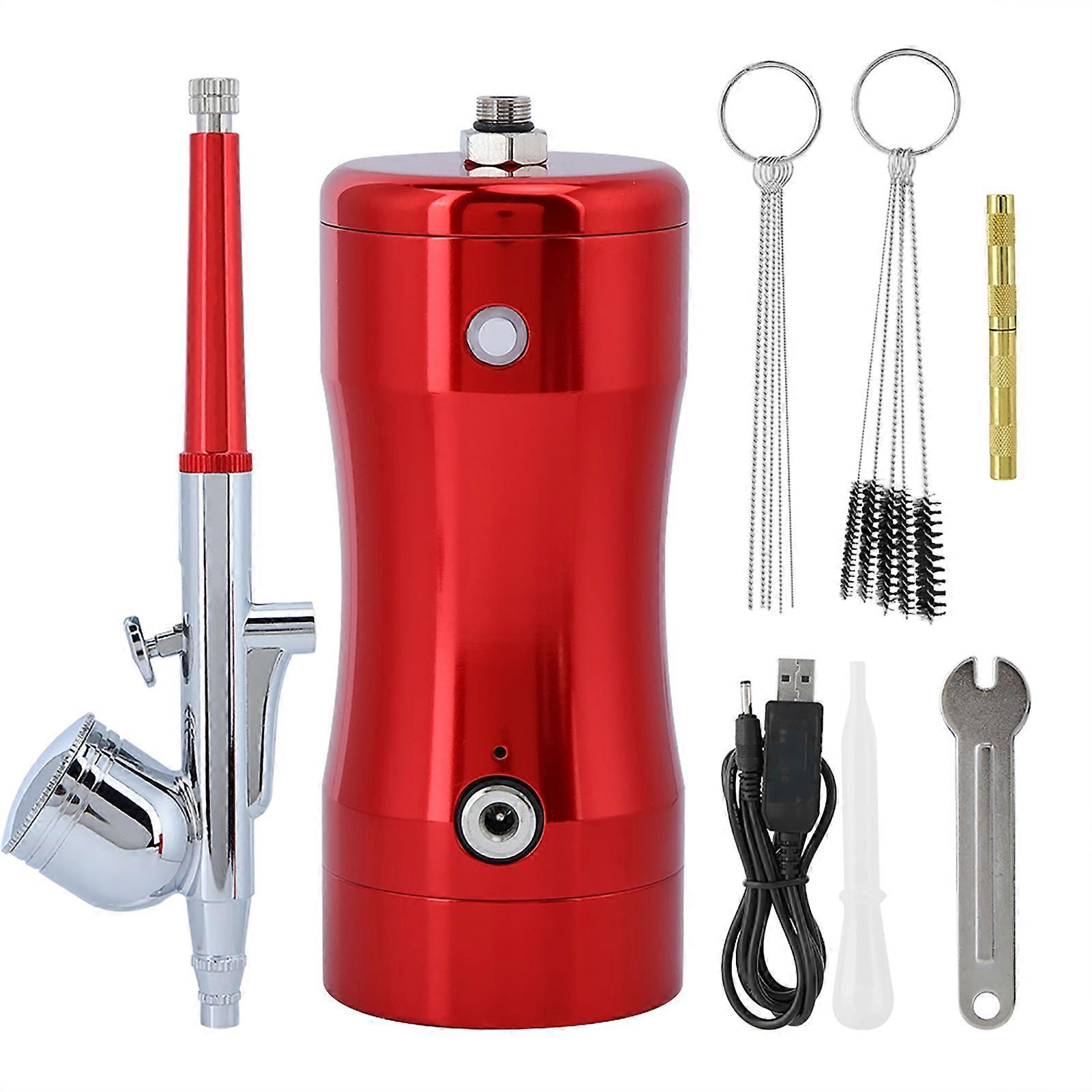 G12 Mini 7CC Airbrush Kit 0.3mm Nozzle Air Brush Set with Cleaning Tool, Precision Spray Paint for Model Painting and Art Projects