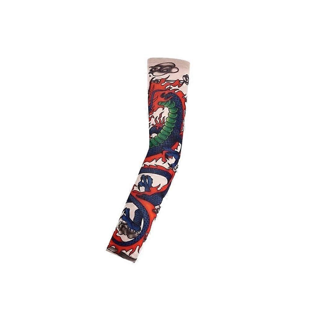 Flower Arm Sleeve Tattoo Arm Sleeve Summer Cool Ice Sleeve Sunscreen Stretch Arm Sleeve UV Arm Sleeve 12 One Size