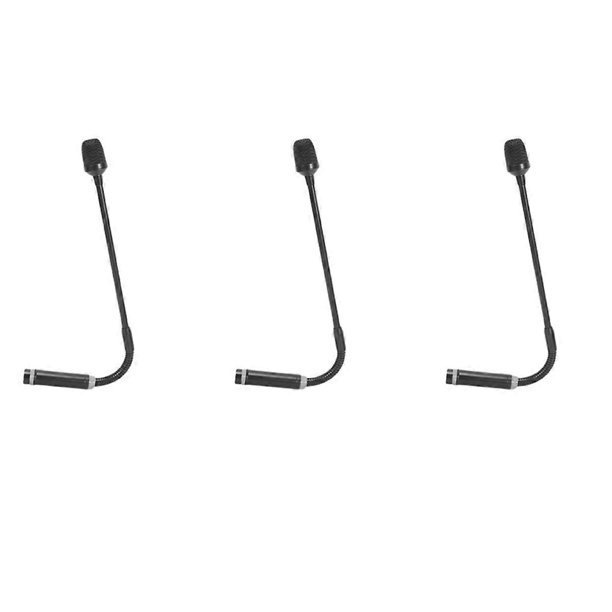 3X Professional Dynamic DJ Microphone for Mixer Dedicated Disc Shouting Microfone KTV Bar Gooseneck