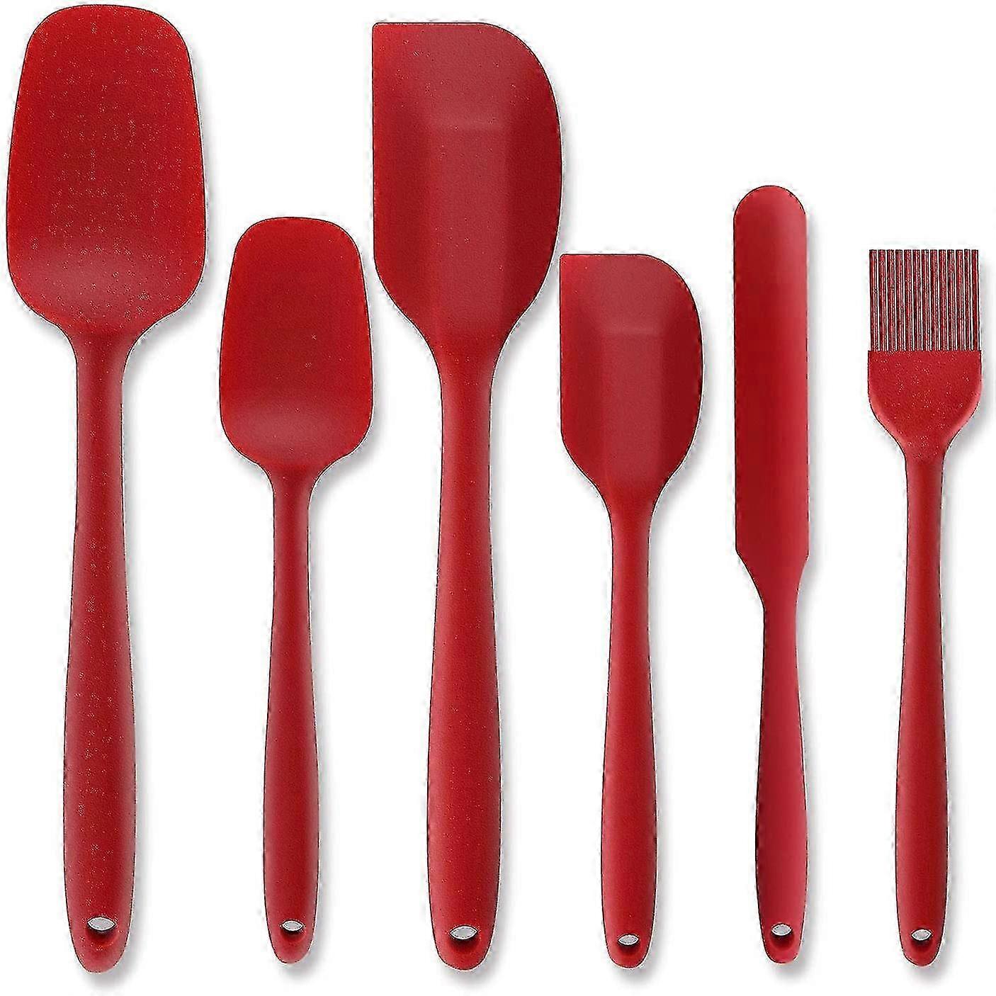 Silicone Pastry Spatula Set Of 6 Heat Resistant Non-stick Bpa Free