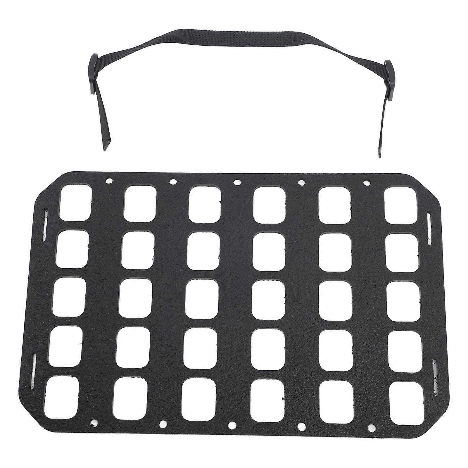 Molle Panel Black with Handle PP Fixed Holes Design Molle Organizer Panel for Wall Box Backpack