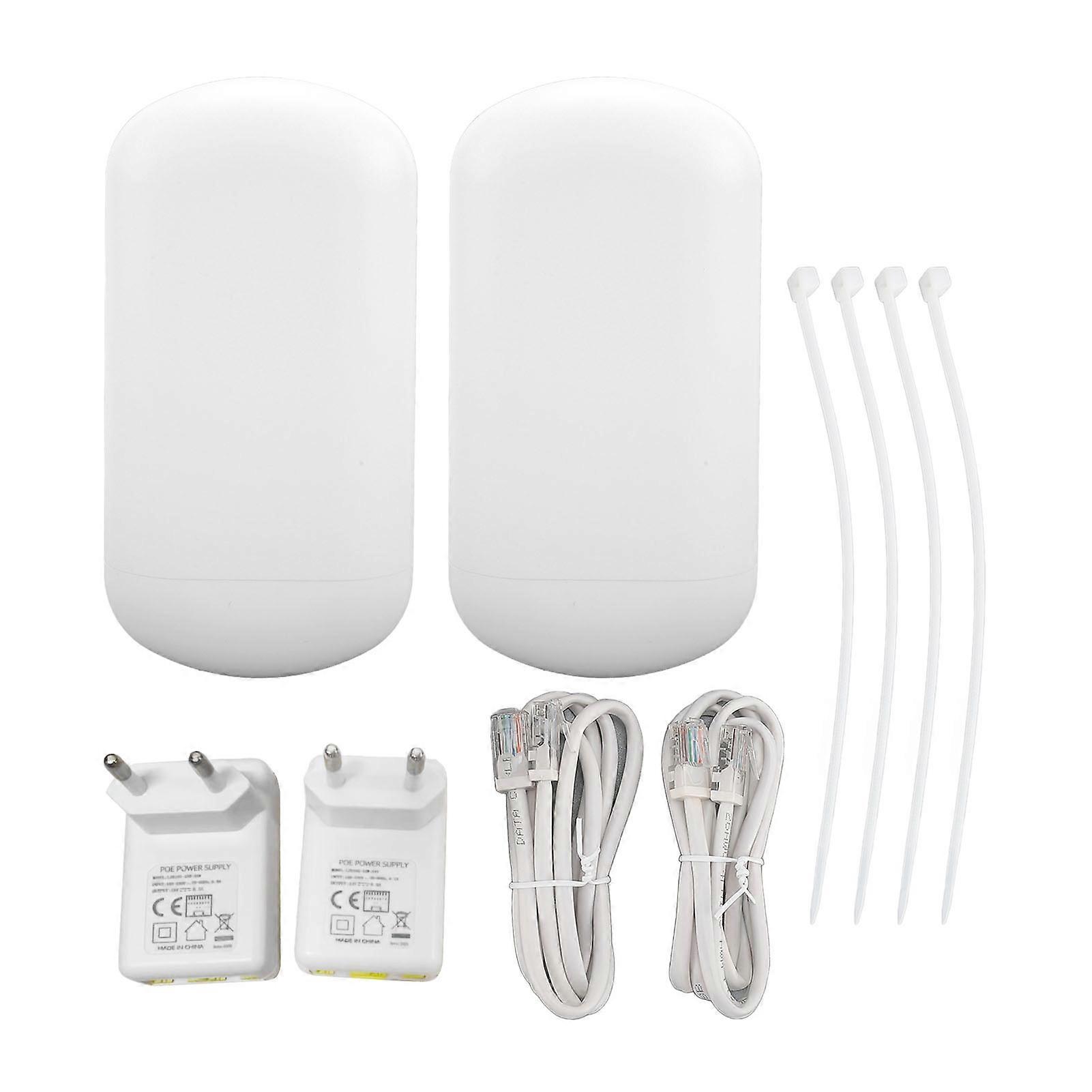 5.8GHz Wireless Bridge 1.5KM Long Range IP65 Access Point with 8dBi Antenna EU Plug