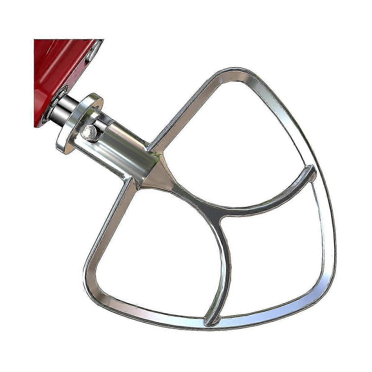 Stainless steel flat mixer attachment, suitable for multiple models such as K45, machine washable and rust-resistant