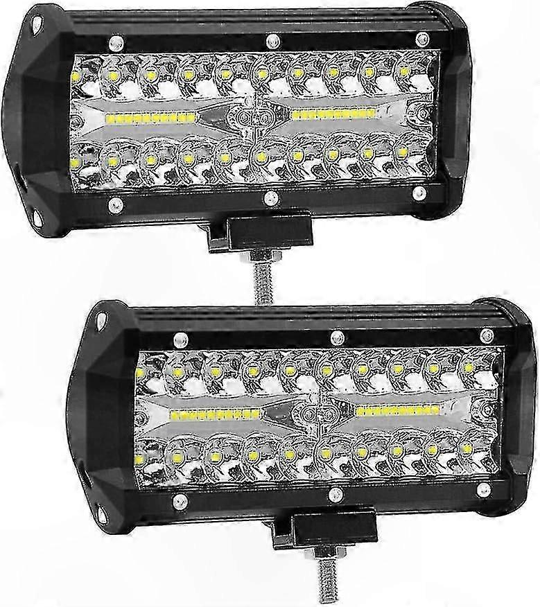 120W LED Arbeitsleuchte 6000K 12000LM Spot Flood Combo für Fahrzeuge 12V/24V (2er Pack)