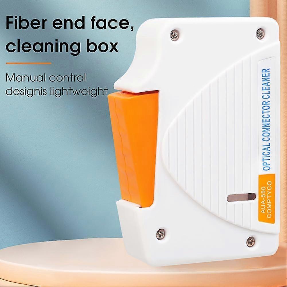 Fiber Optic End Face Wiping Tool Model 550 SC/FC/LC Cleaning Box Connector Cleaner for Fiber Flange Adapters