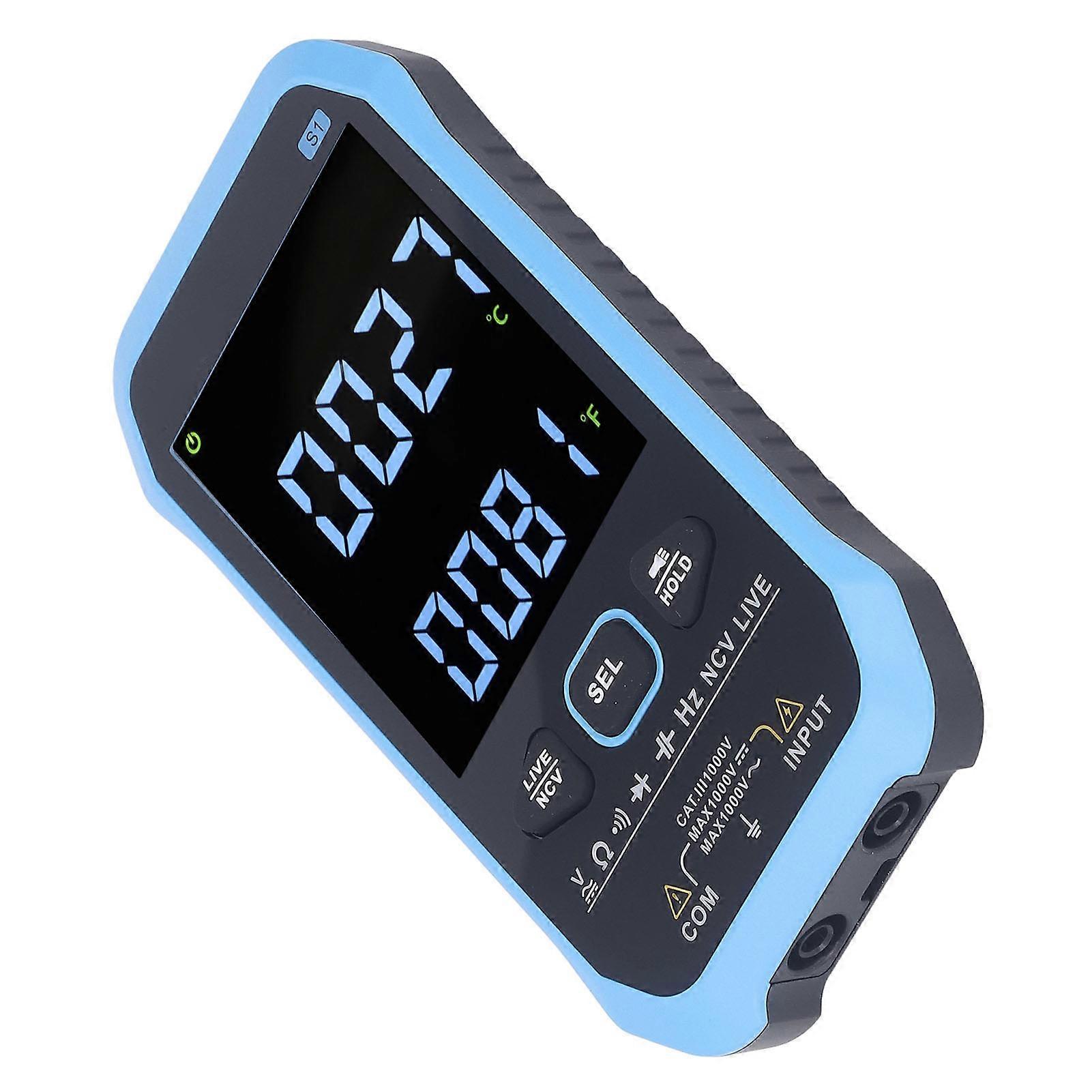 Digital LCD Multimeter 9999 Counts AC DC Voltage Temp Tester 3.7V Battery