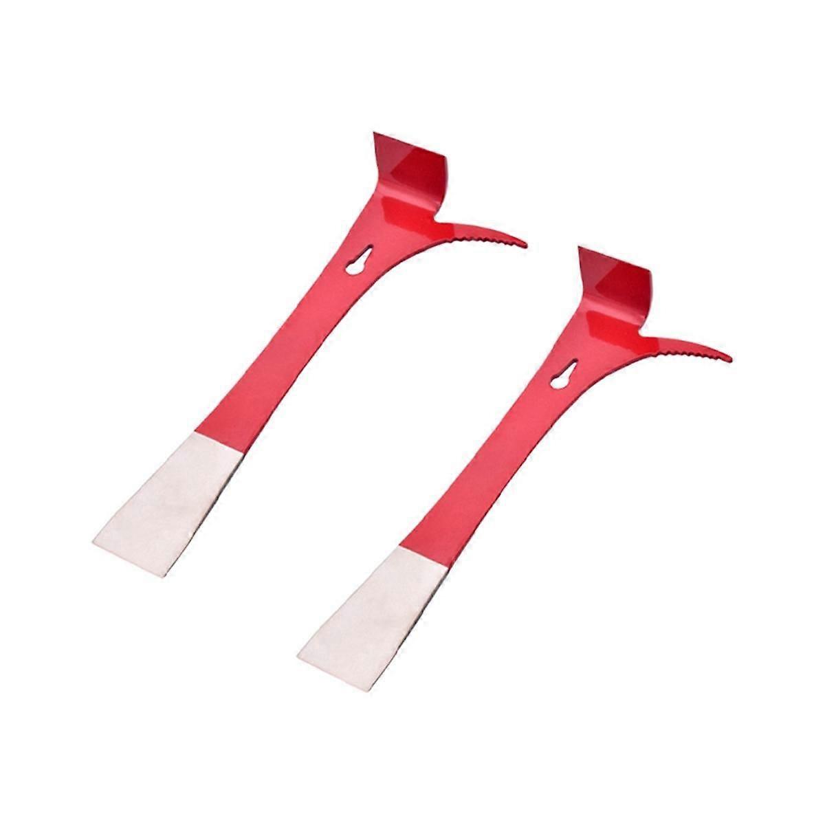 3 in 1 Stainless Steel Bee Hive Tool with J Hook,2 Pcs Bee Hive for Bee Hive Box Knife for Beekeepe