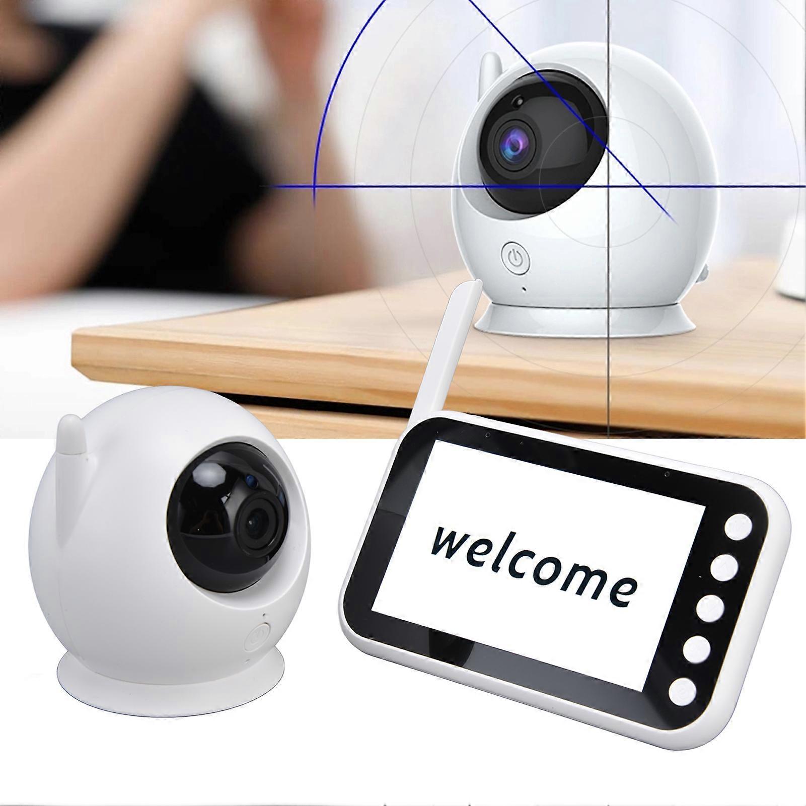 Baby Monitor Voice Control HD Display Multifunctional Reliable Camera Video Monitor with Remote Display Control 100‑240VEU Plug 