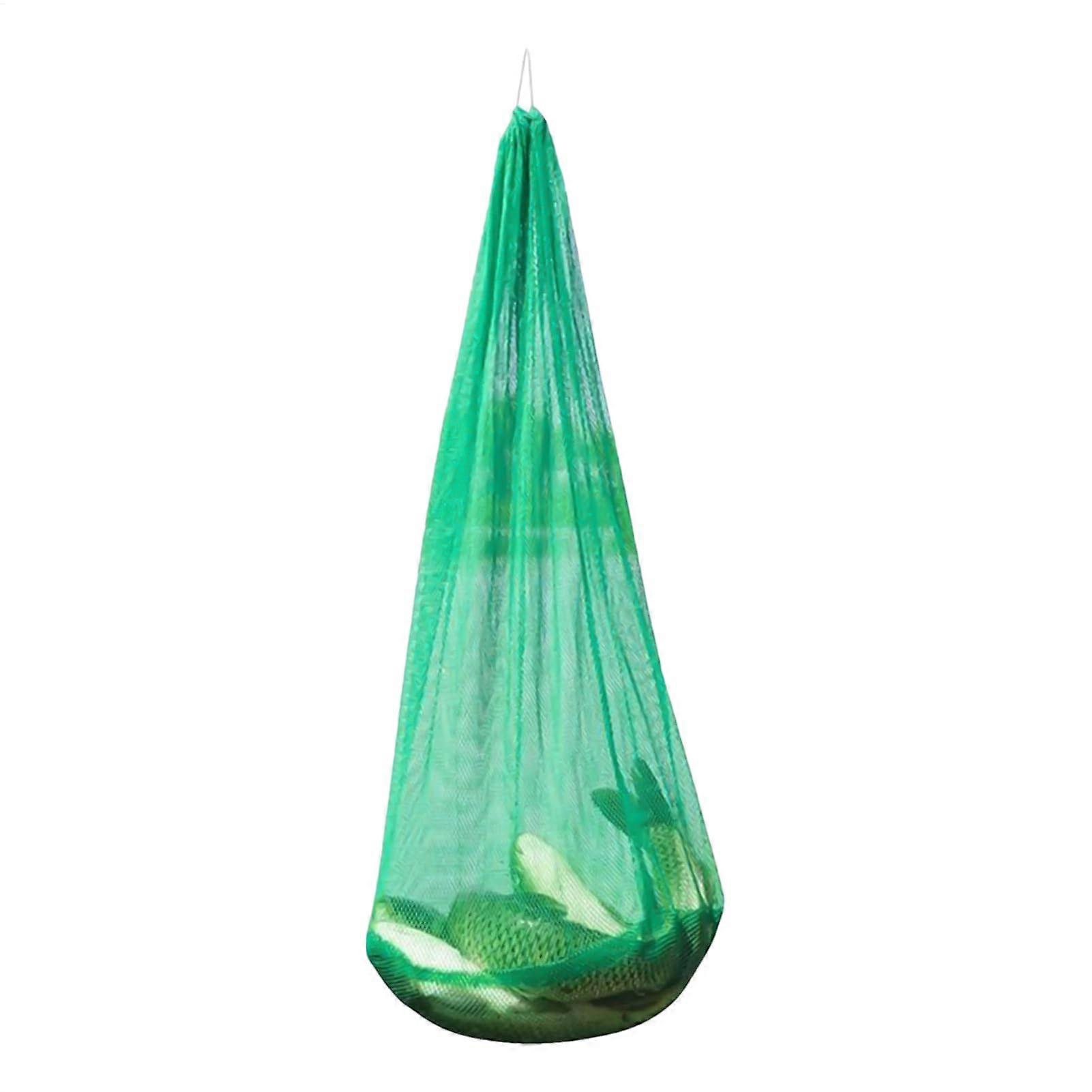 Fish Net Bag Nylon Mesh Drawstring Sack For Fruit And Vegetable Produce Storage Outdoor Sports Equipment