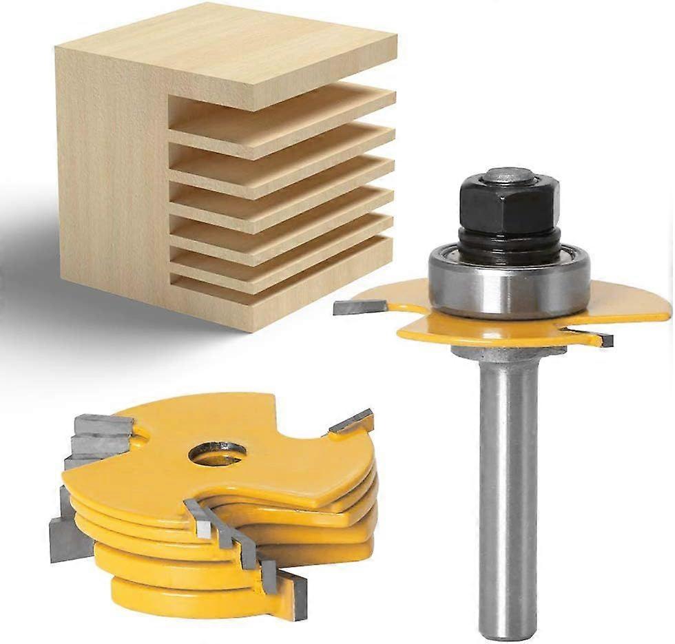 8mm Adjustable 3 Wing Router Bit Set Groove Router Bits Woodworking Milling