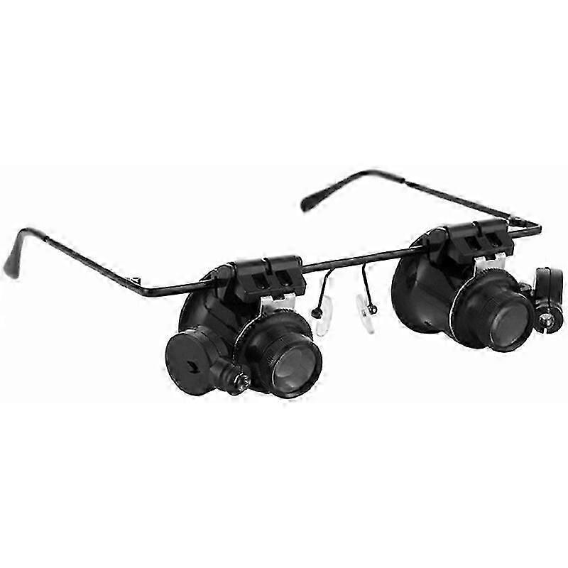 2025 Latest Model Repair glasses with LED light 20 times magnifying glass