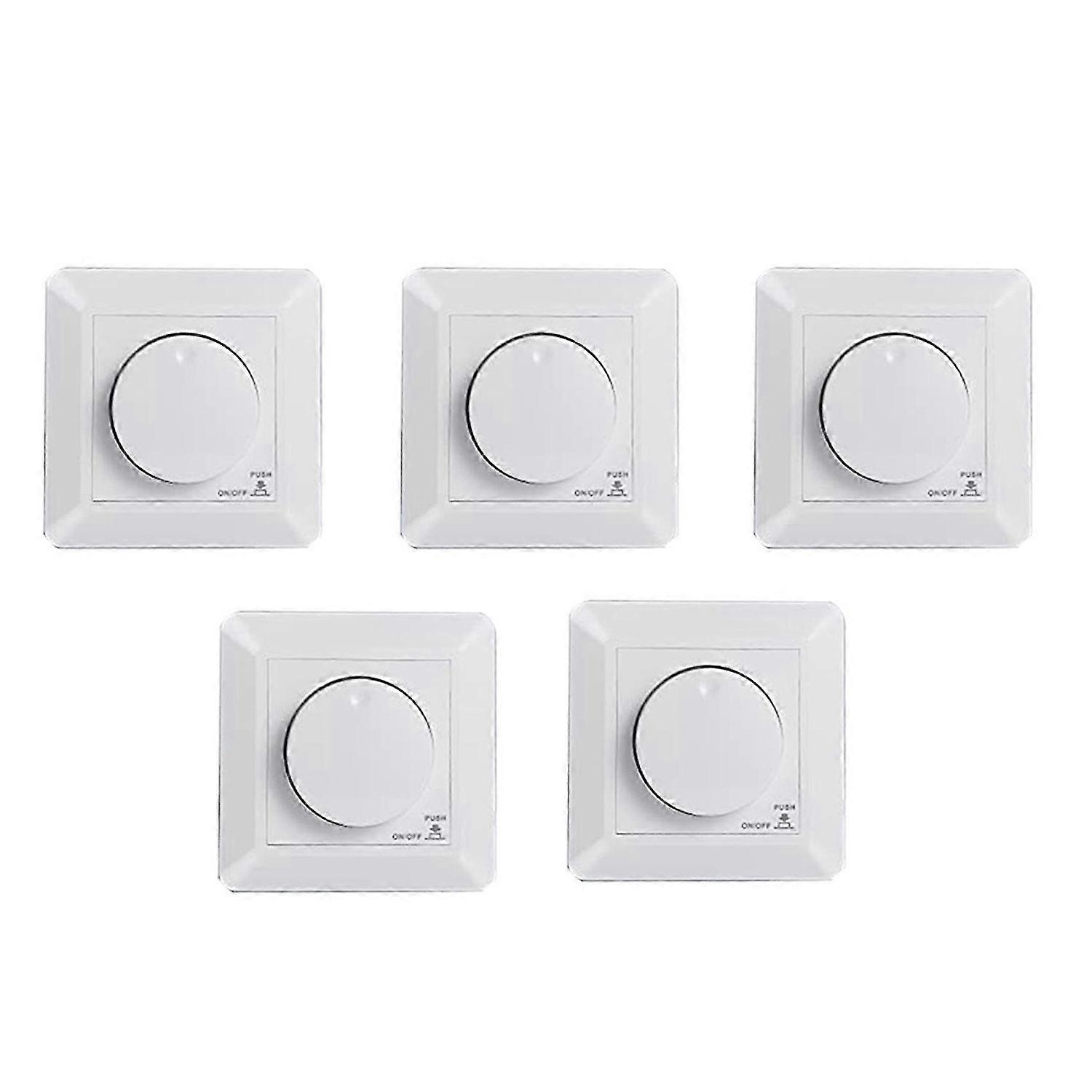 LED Flush-Mounted Dimmer Switch, for Dimmable LED and Halogen, 5-300W