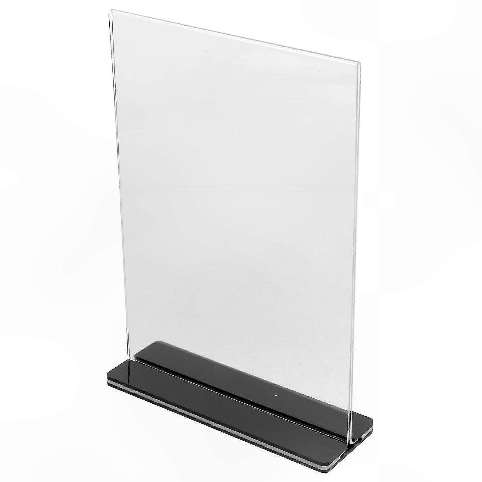 Vertical Acrylic Tabletop Sign Holder with Pull-Out Design for Display Use