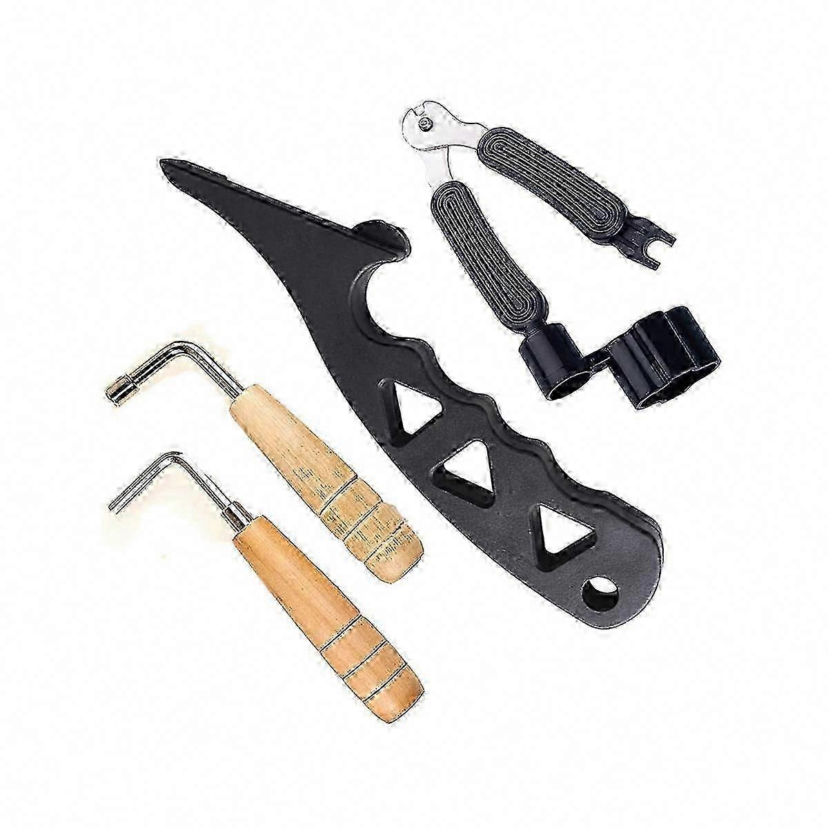 Guitar String Stretcher, Hexagon Metal Wrench Multifunctional Guitar String Winder for Adjustment