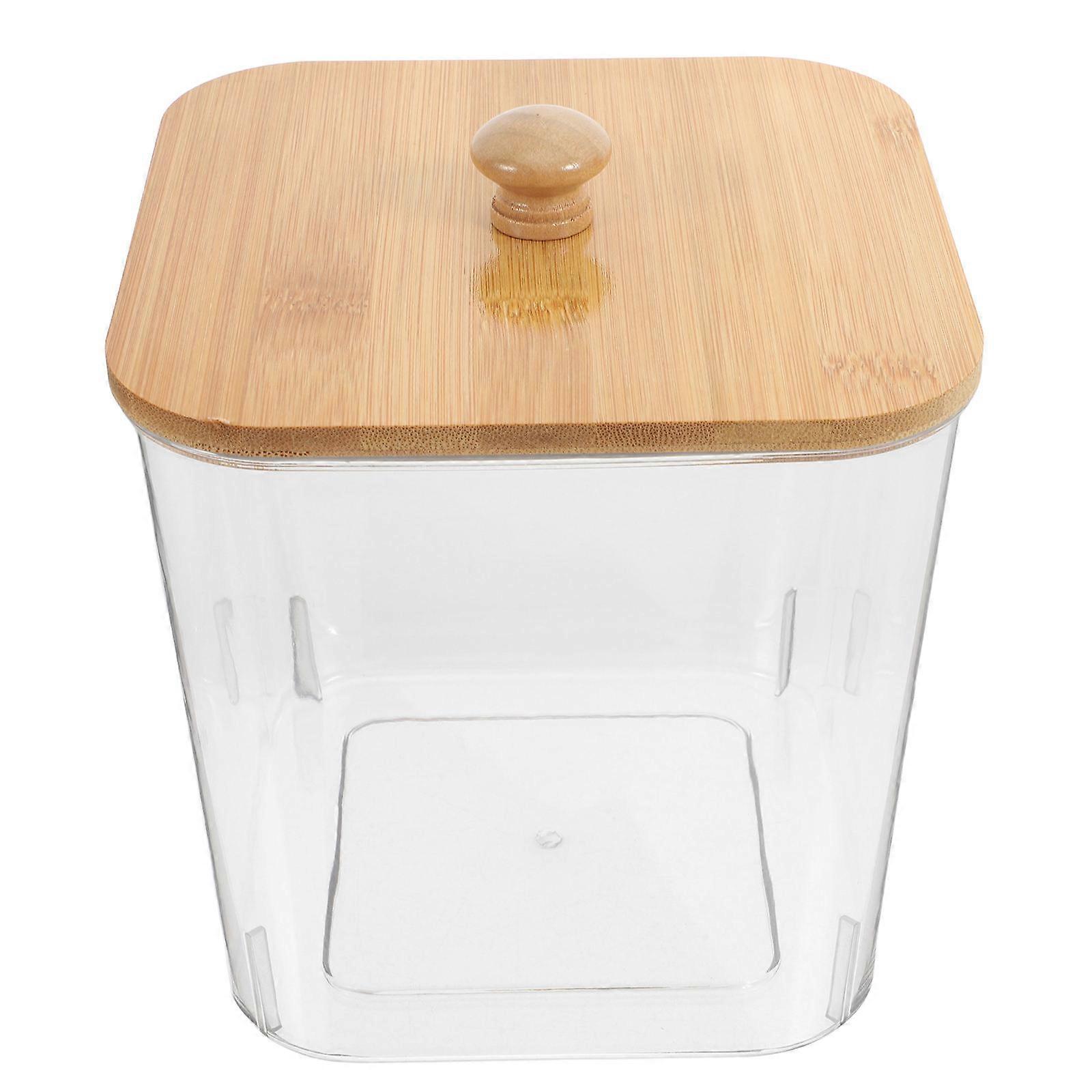 Laundry Powder Container Transparent with Lid for 2Pcs Storage and Organization