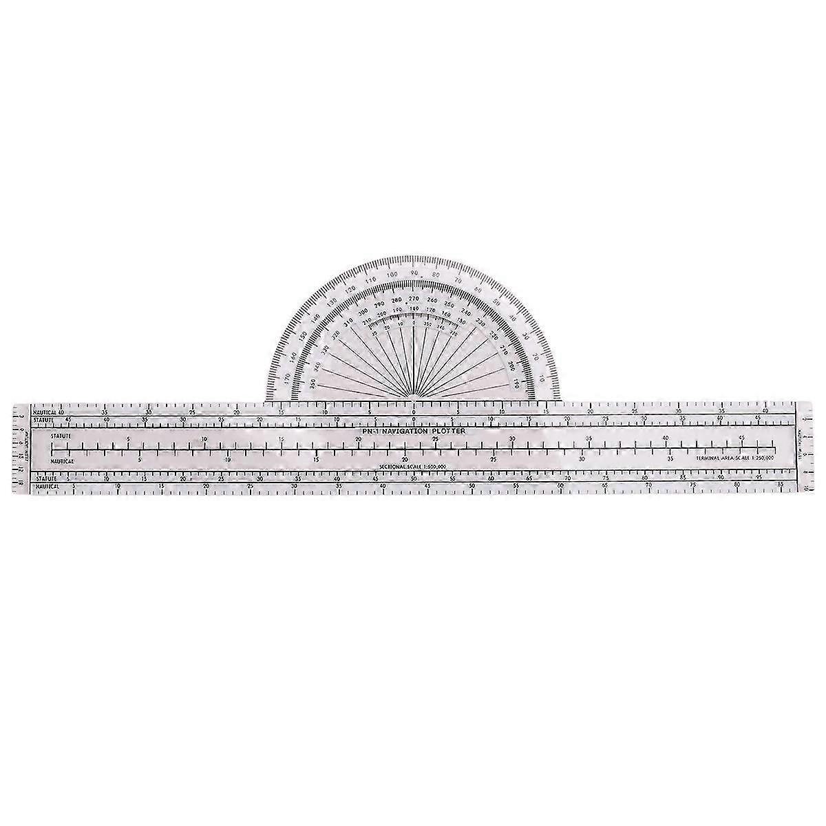 Aviation Navigation Plotter, Premier Fixed Plotter with WAC Charts, Flight Planning Tools Suitable for Pilots