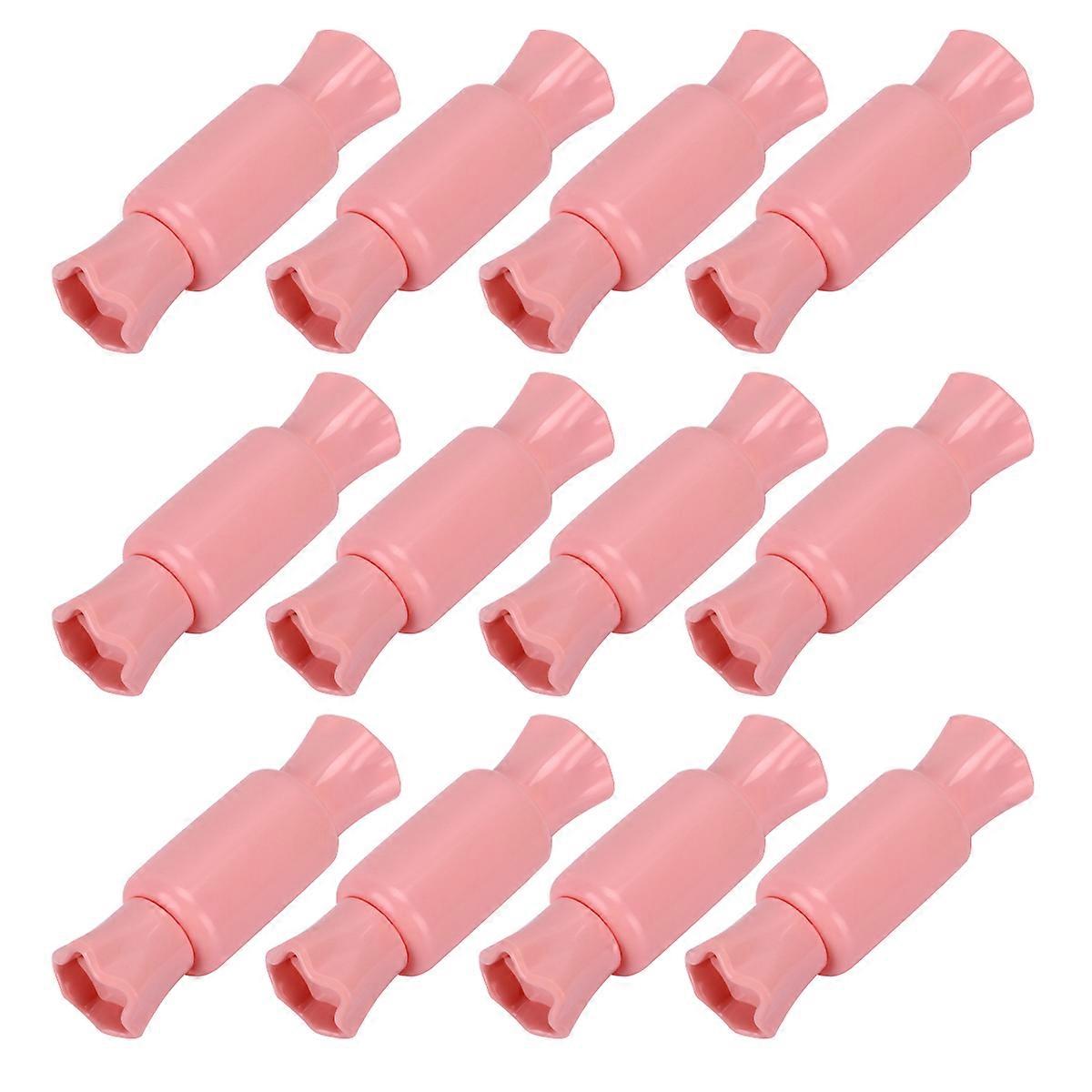 Lip Gloss Tube DIY Empty Lip Gloss Bottles for Home 12Pcs Pink
