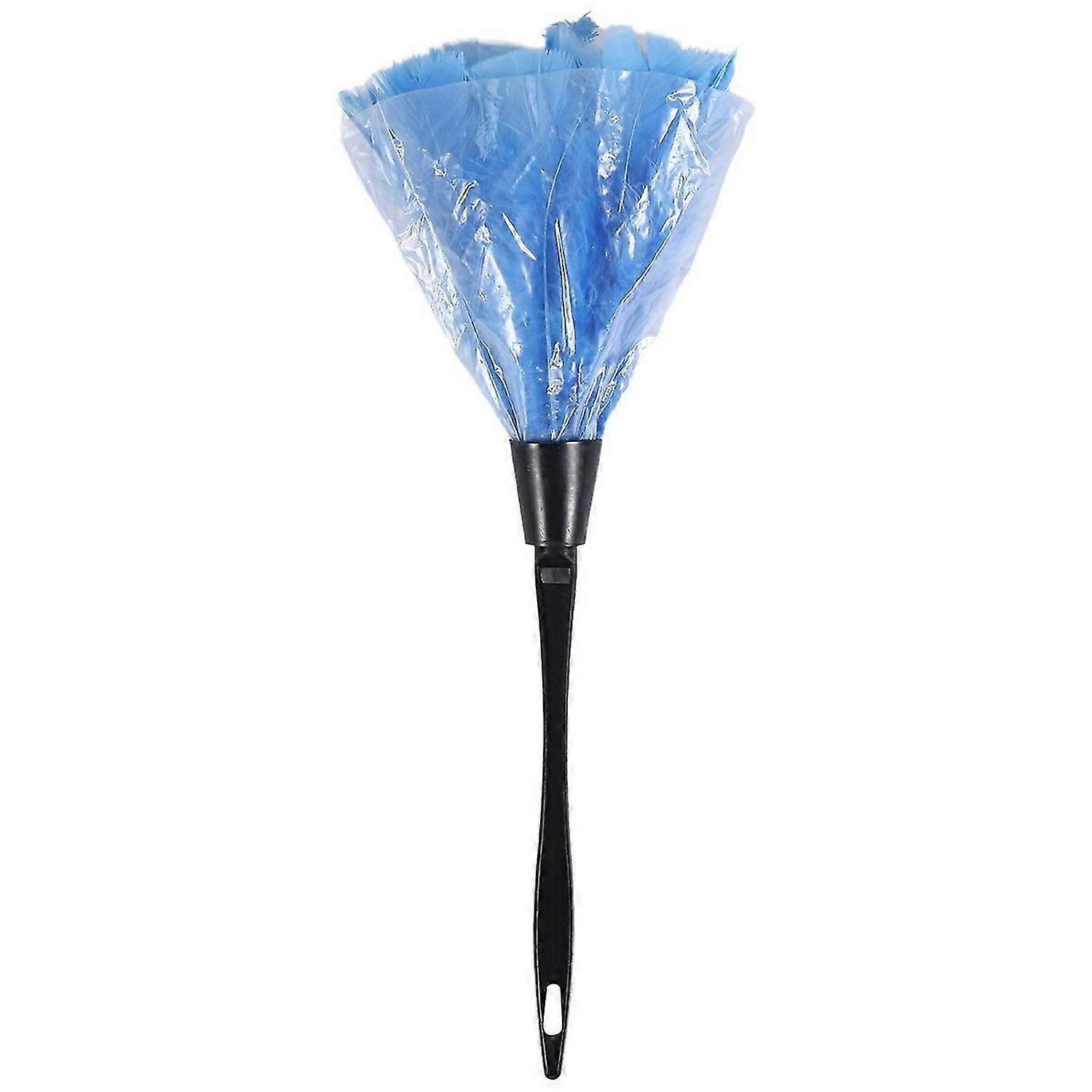1pc Duster with Black Plastic Handle Cleaning Tool(blue)