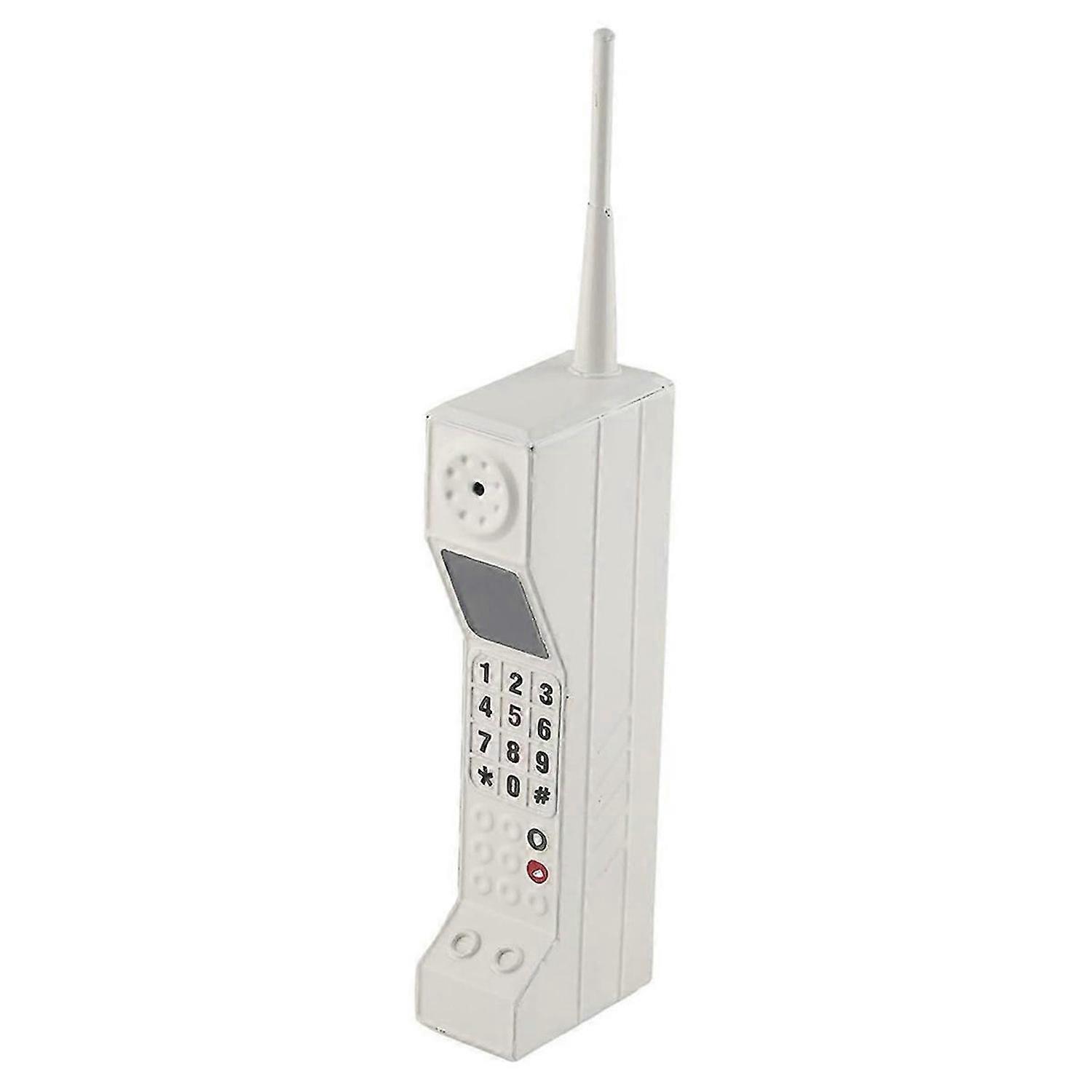 Retro Cordless Telephone Handset, Old Vintage Retro Mobile Phone Mockup, Retro Simulation Photograph