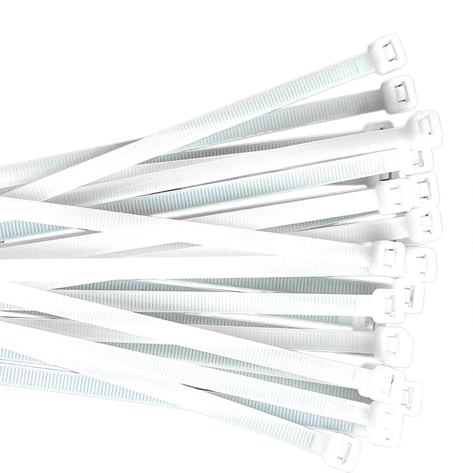 Durability Adjustable Nylons Straps With Quickly Release Reusable Plant Support Fasteners for Multipurpose Organizing  White