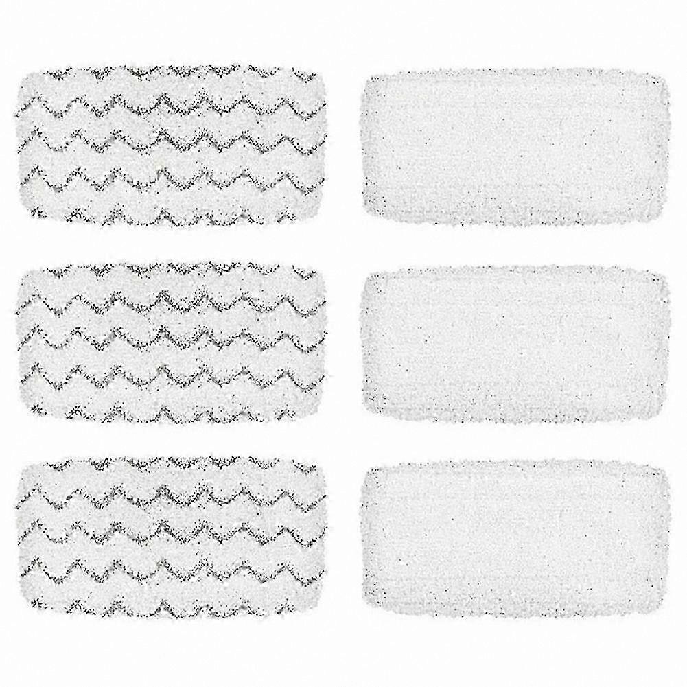 Microfiber Steam Mop Pads Compatible with Multiple Vacuum Models, 6-Pack